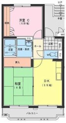 ジェネシス大島Cの物件間取画像